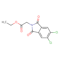 Chemical structure of ethyl 2-(5,6-dichloro-1,3-dioxo-2,3-dihydro-1H-isoindol-2-yl)acetate - CSSB00027840832