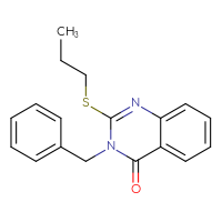 Chemical structure of 3-benzyl-2-(propylsulfanyl)-3,4-dihydroquinazolin-4-one - CSSB00000000554