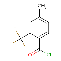 Chemical structure of 4-methyl-2-(trifluoromethyl)benzoyl chloride - CSSB00000035331