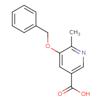 Chemical structure of 5-(benzyloxy)-6-methylpyridine-3-carboxylic acid - CSSB00010135348