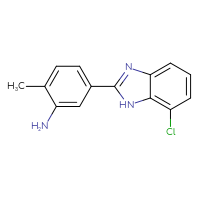 Chemical structure of 5-(7-chloro-1H-1,3-benzodiazol-2-yl)-2-methylaniline - CSSB00007792144