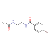 Chemical structure of N-{2-[(4-bromophenyl)formamido]ethyl}acetamide - CSSB00000152541