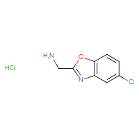Chemical structure of 1-(5-chloro-1,3-benzoxazol-2-yl)methanamine hydrochloride - CSSB20465144910