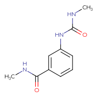 Chemical structure of N-methyl-3-[(methylcarbamoyl)amino]benzamide - CSSB00103310230