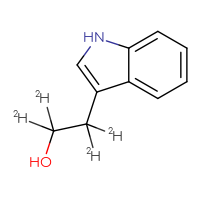 Chemical structure of 2-(1H-indol-3-yl)(²H₄)ethan-1-ol - CSSB00159250865