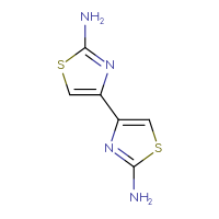 Chemical structure of 4-(2-amino-1,3-thiazol-4-yl)-1,3-thiazol-2-amine - CSSB00000117041
