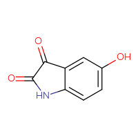 Chemical structure of 5-hydroxy-2,3-dihydro-1H-indole-2,3-dione - CSSB00000100390