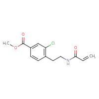 Chemical structure of methyl 3-chloro-4-[2-(prop-2-enamido)ethyl]benzoate - CSSB21332082551