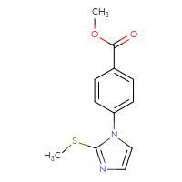 Chemical structure of methyl 4-[2-(methylsulfanyl)-1H-imidazol-1-yl]benzoate - CSSB00103399194