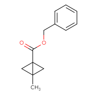 Chemical structure of benzyl 3-methylbicyclo[1.1.0]butane-1-carboxylate - CSSB14894072968