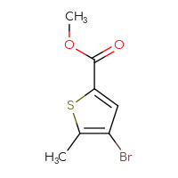 Chemical structure of methyl 4-bromo-5-methylthiophene-2-carboxylate - CSSB00010184806