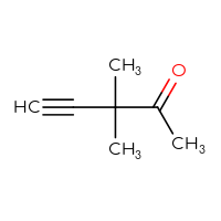 Chemical structure of 3,3-dimethylpent-4-yn-2-one - CSSB00009824103