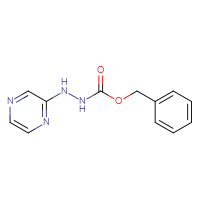 Chemical structure of N'-(pyrazin-2-yl)(benzyloxy)carbohydrazide - CSSB21332336265