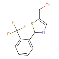 Chemical structure of {2-[2-(trifluoromethyl)phenyl]-1,3-thiazol-5-yl}methanol - CSSB00001295162