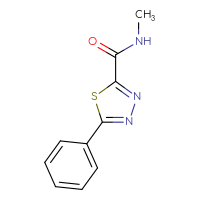 Chemical structure of N-methyl-5-phenyl-1,3,4-thiadiazole-2-carboxamide - CSSB02283621187
