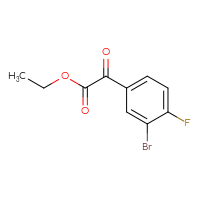 Chemical structure of ethyl 2-(3-bromo-4-fluorophenyl)-2-oxoacetate - CSSB00012635017