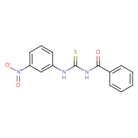 Chemical structure of 1-benzoyl-3-(3-nitrophenyl)thiourea - CSSB03437716739