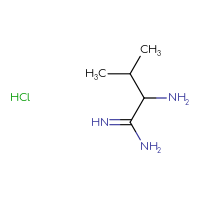 Chemical structure of 2-amino-3-methylbutanimidamide hydrochloride - CSSB20963521642