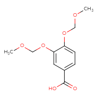 Chemical structure of 3,4-bis(methoxymethoxy)benzoic acid - CSSB20572401432