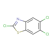 Chemical structure of 2,5,6-trichloro-1,3-benzothiazole - CSSB00010206619