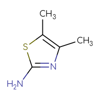 Chemical structure of dimethyl-1,3-thiazol-2-amine - CSSB00000168850