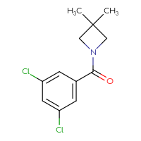Chemical structure of 1-(3,5-dichlorobenzoyl)-3,3-dimethylazetidine - CSSB00070086965