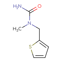 Chemical structure of 1-methyl-1-[(thiophen-2-yl)methyl]urea - CSSB00000238864