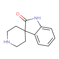 Chemical structure of 1,2-dihydrospiro[indole-3,4'-piperidin]-2-one - CSSB00010062893