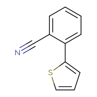 Chemical structure of 2-(thiophen-2-yl)benzonitrile - CSSB00000084660