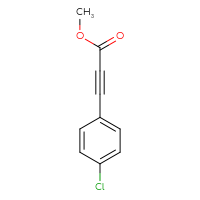 Chemical structure of methyl 3-(4-chlorophenyl)prop-2-ynoate - CSSB00012100156