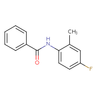 Chemical structure of N-(4-fluoro-2-methylphenyl)benzamide - CSSB00000383676