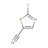 Chemical structure of 2-iodo-1,3-thiazole-5-carbonitrile - CSSB00010152970
