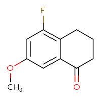 Chemical structure of 5-fluoro-7-methoxy-1,2,3,4-tetrahydronaphthalen-1-one - CSSB00011742491