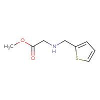 Chemical structure of methyl 2-{[(thiophen-2-yl)methyl]amino}acetate - CSSB00000221072