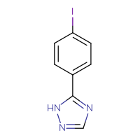 Chemical structure of 5-(4-iodophenyl)-1H-1,2,4-triazole - CSSB00010128083