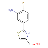 Chemical structure of [2-(3-amino-4-fluorophenyl)-1,3-thiazol-4-yl]methanol - CSSB06583299565