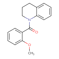 Chemical structure of 1-(2-methoxybenzoyl)-1,2,3,4-tetrahydroquinoline - CSSB00046167204
