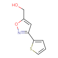 Chemical structure of [3-(thiophen-2-yl)-1,2-oxazol-5-yl]methanol - CSSB00000086027