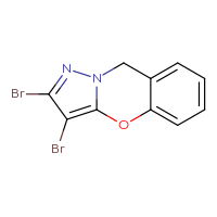 Chemical structure of 4,5-dibromo-2-oxa-6,7-diazatricyclo[7.4.0.0³,⁷]trideca-1(13),3,5,9,11-pentaene - CSSB15018085663