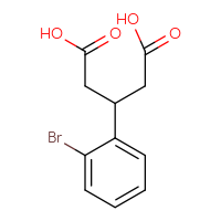 Chemical structure of 3-(2-bromophenyl)pentanedioic acid - CSSB00000709128