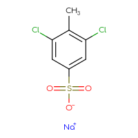 Chemical structure of sodium 3,5-dichloro-4-methylbenzene-1-sulfonate - CSSB00009990780