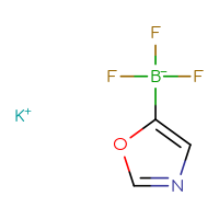 Chemical structure of potassium trifluoro(1,3-oxazol-5-yl)boranuide - CSSB06824559498