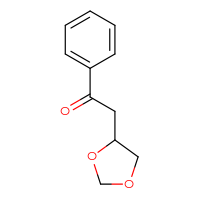Chemical structure of 2-(1,3-dioxolan-4-yl)-1-phenylethan-1-one - CSSB00021011974