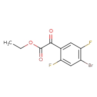 Chemical structure of ethyl 2-(4-bromo-2,5-difluorophenyl)-2-oxoacetate - CSSB00012024383