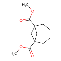Chemical structure of 1,6-dimethyl bicyclo[4.1.1]octane-1,6-dicarboxylate - CSSB20563221735