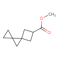 Chemical structure of methyl dispiro[2.0.3⁴.1³]octane-6-carboxylate - CSSB02126239741