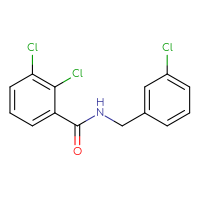 Chemical structure of 2,3-dichloro-N-[(3-chlorophenyl)methyl]benzamide - CSSB00104730035