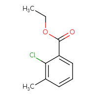 Chemical structure of ethyl 2-chloro-3-methylbenzoate - CSSB00012184857