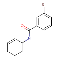 Chemical structure of 3-bromo-N-[(1R)-cyclohex-2-en-1-yl]benzamide - CSSB02498225150