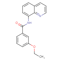 Chemical structure of 3-ethoxy-N-(quinolin-8-yl)benzamide - CSSB00046259641